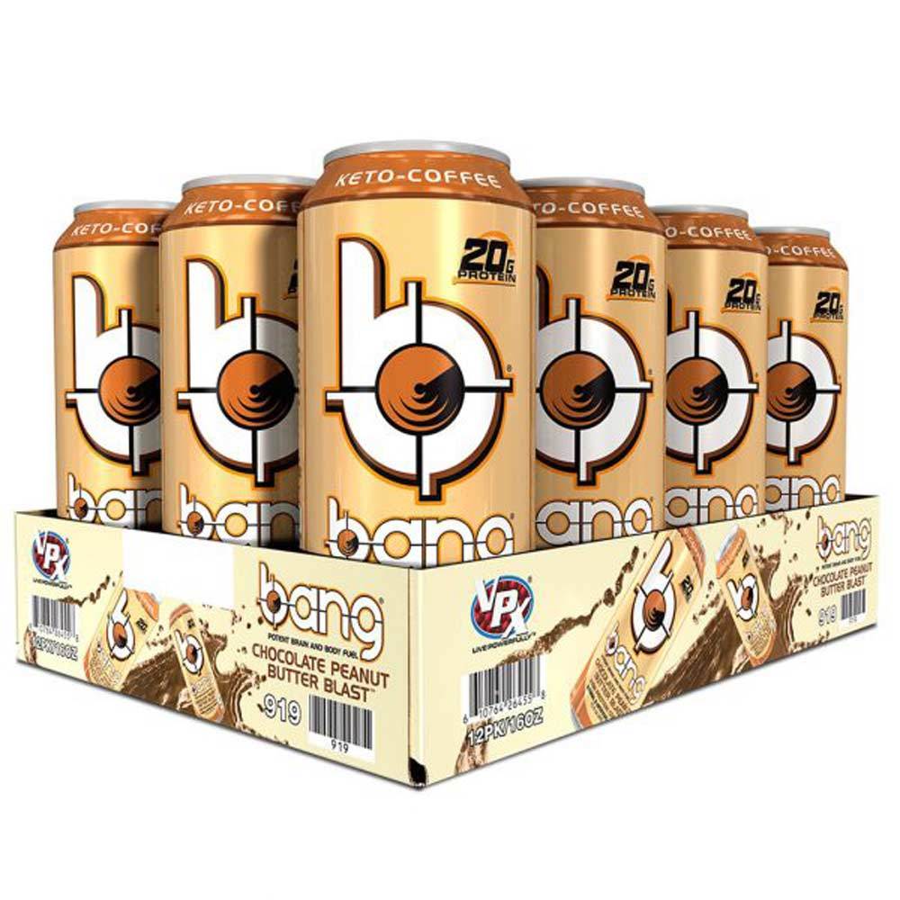 VPX Bang Keto Coffee 12/Case Drinks VPX Chocolate Peanut Butter Blast (1838154907691)