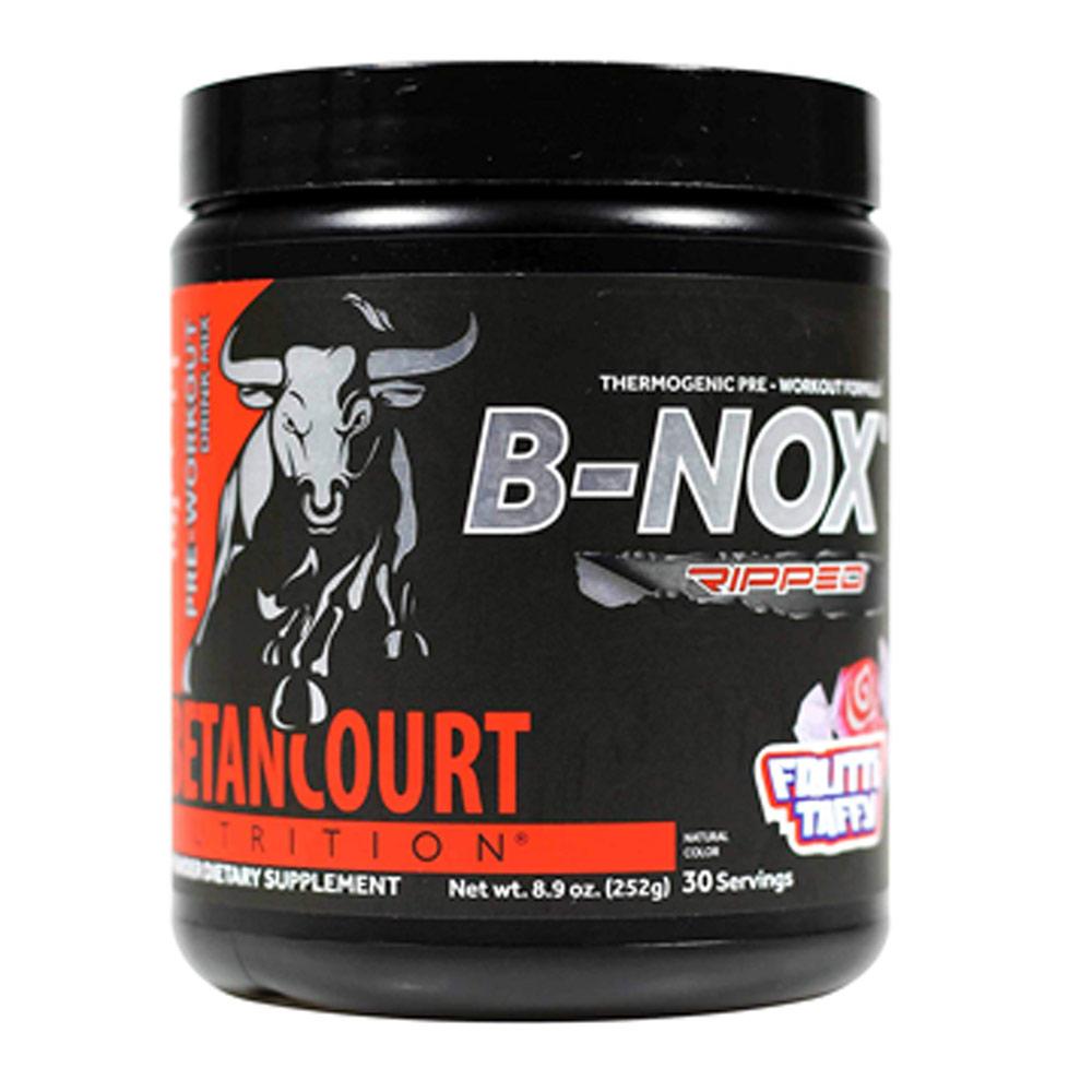 Betancourt Nutrition B-Nox Ripped 30 Servings | Thermogenic Pre-Workout Sports Performance Recovery Betancourt Nutrition Frutti Taffy (1735207452715)