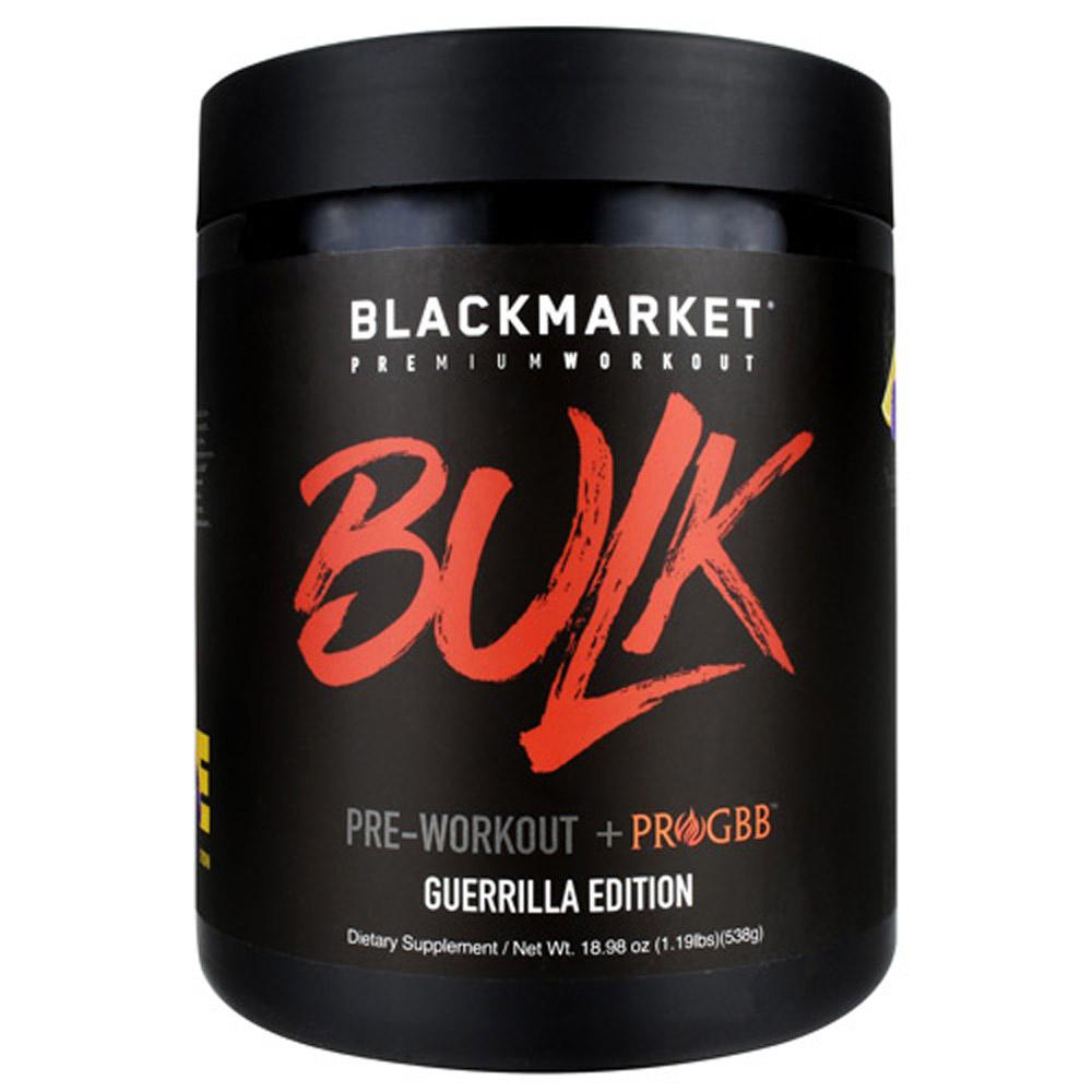 Black Market Labs Bulk 25 Servings + Guerilla Edition w/ ProGBB Pre-Workouts Black Market Labs (Guerrilla Edition) Blue Razz Lemonade (4345867468865)