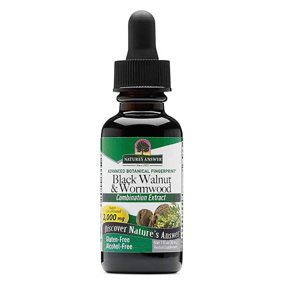 Nature's Answer Liquid Black Walnut and Wormwood 1 fl oz Herbs Nature's Answer (1057985986603)