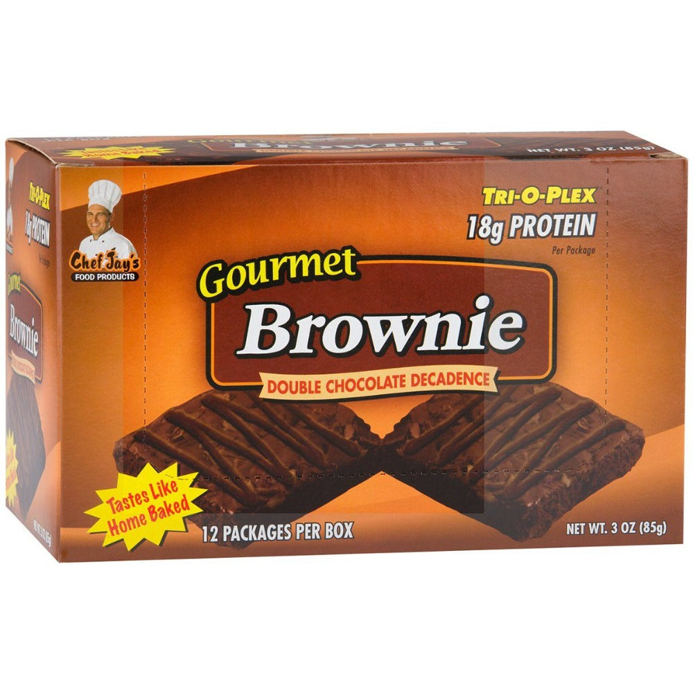 Chef Jay's Tri-O-Plex Brownies 12/Box Protein Chef Jay's (1058112438315)