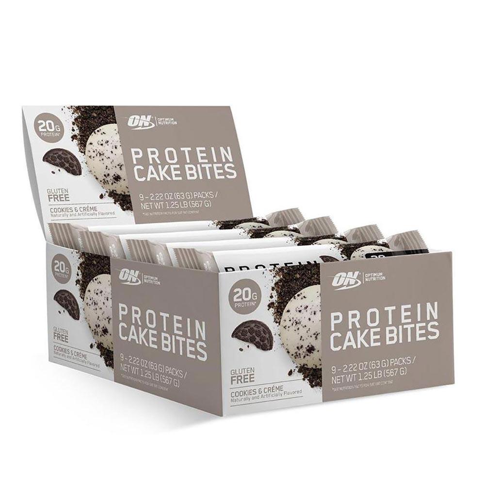 Optimum Nutrition Cake Bites 9/Box Bars Optimum Nutrition Cookies and Cream (1819310129195)