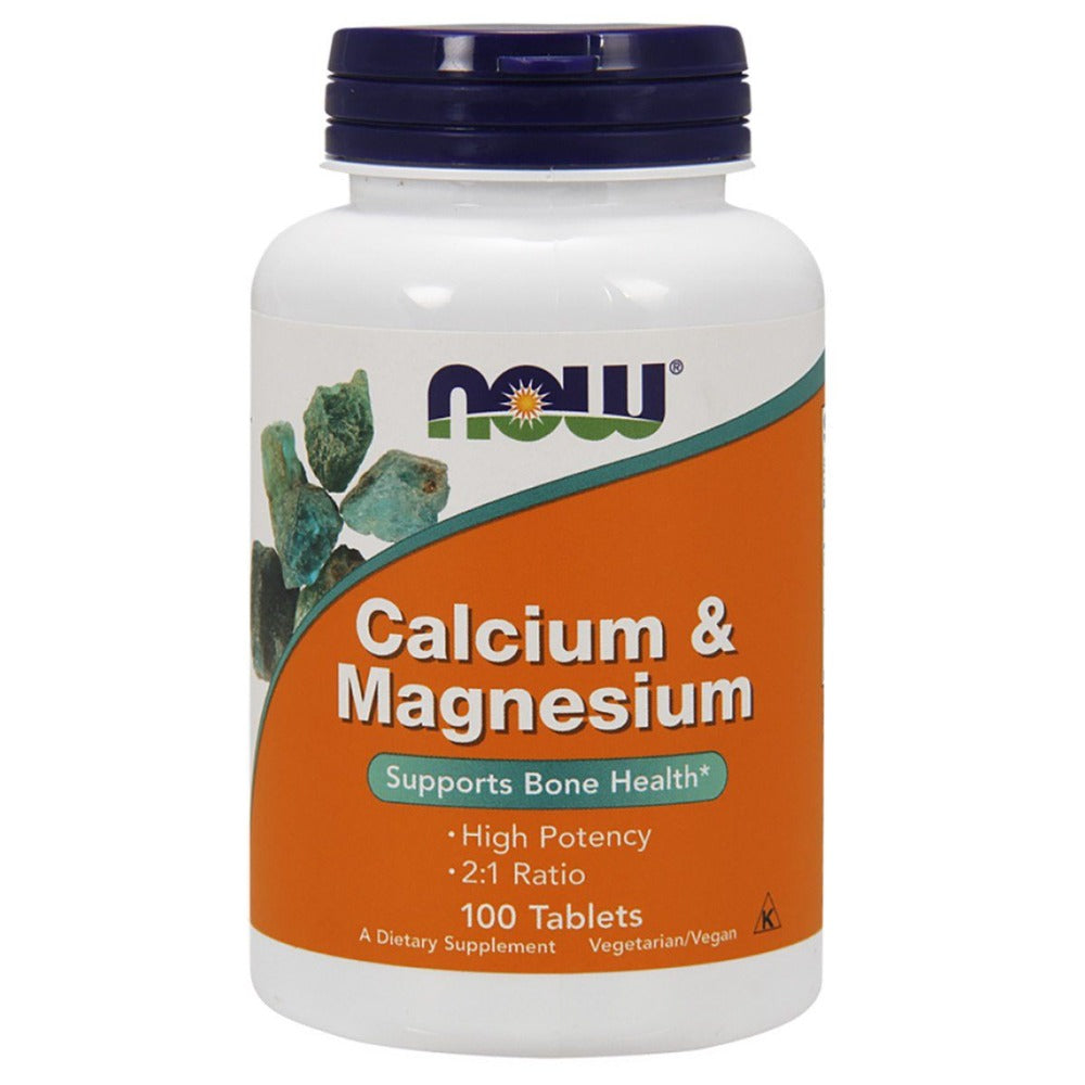 Now Foods Calcium & Magnesium 500/250MG 100T Vitamins & Minerals Now Foods (1462987817003)