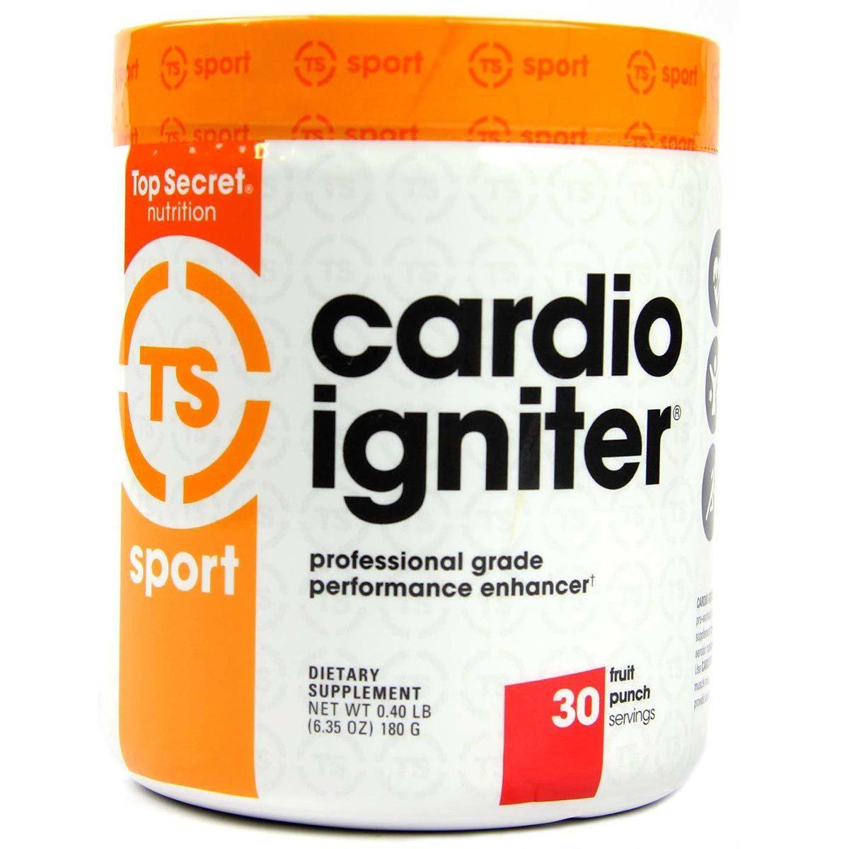 Top Secret Nutrition Cardio Igniter 30 Servings Sports Performance Recovery Top Secret Nutrition Fruit Punch (1529915277355)