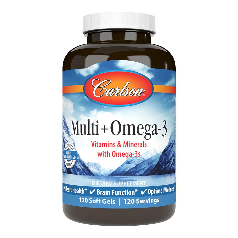 Carlson Multi + Omega-3 120SG Essential Fatty Acids & - Oils Carlson