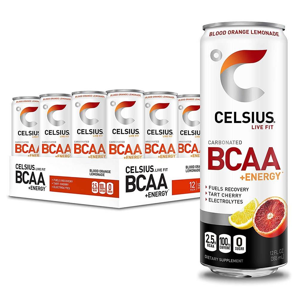 Celsius BCAA + Energy 12/Case Drinks Celsius Orange (4536575393857)