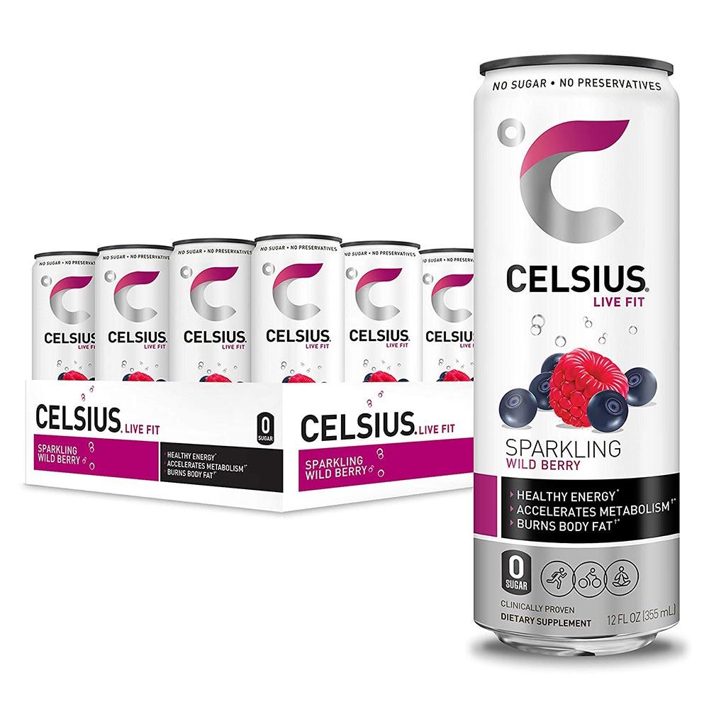Celsius 12/Case Drinks Celsius Sparkling Wild Berry (4536576868417)