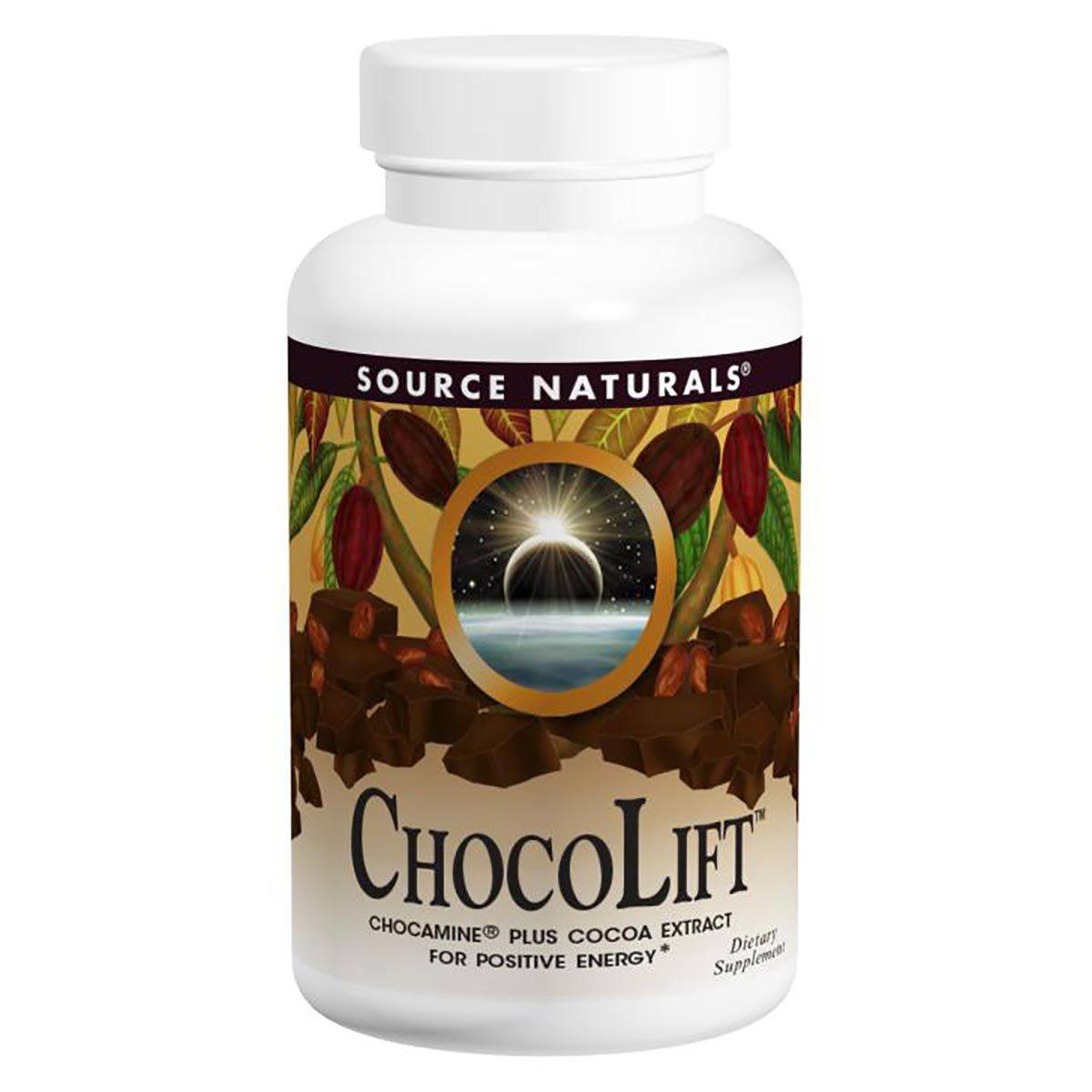 Source Naturals ChocoLift 500mg 60 Caps Herbs Source Naturals (1058168799275)