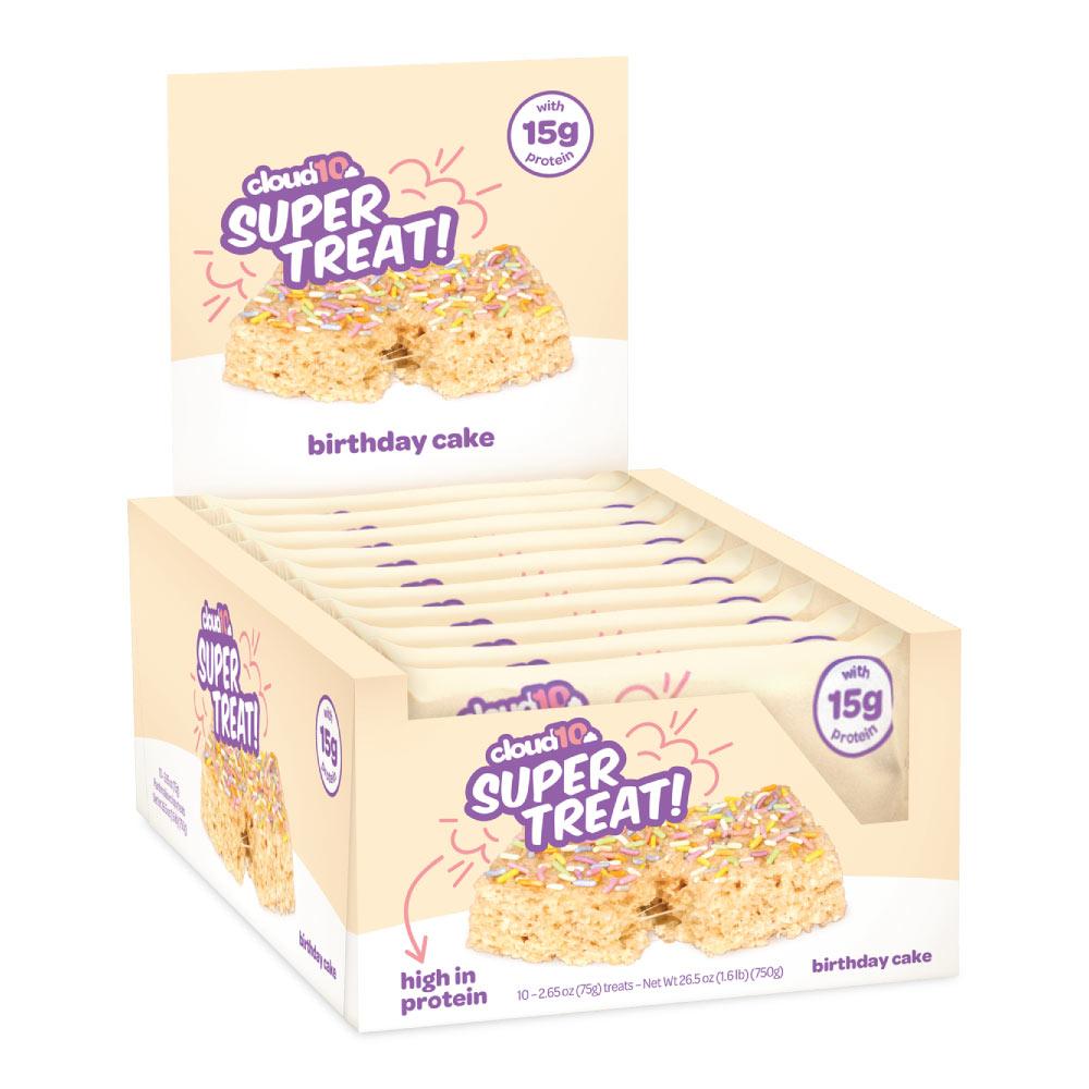 Cloud10 Marshmallow Crispy Treats 10/Box Foods & Snacks Beyond Better Foods Birthday Cake
