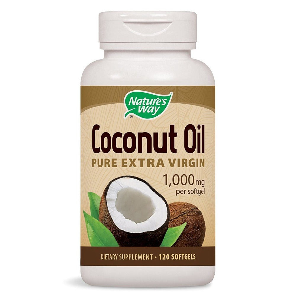Nature's Way Coconut Oil 120 Softgels Omega Fatty Acids / EFAs Nature's Way (1058845065259)