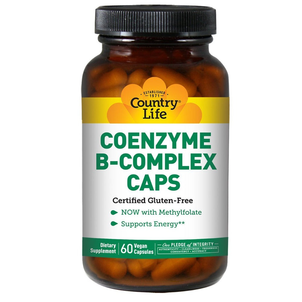 Country Life Coenzyme B-Complex 60 Vegi-Caps Vitamins Country Life (1058009645099)