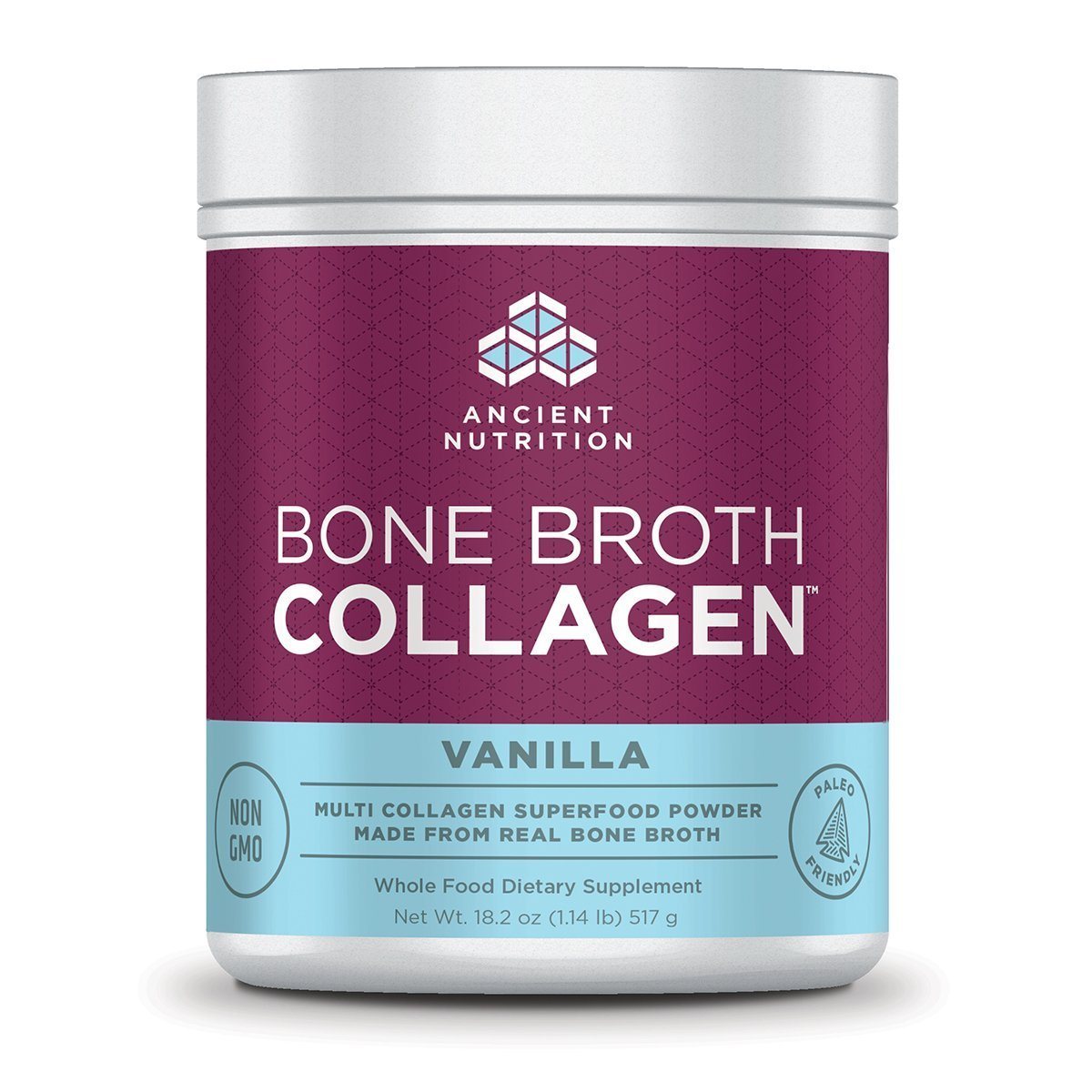 Ancient Nutrition Bone Broth Collagen 30 Servings Protein Ancient Nutrition Vanilla (1059283828779)