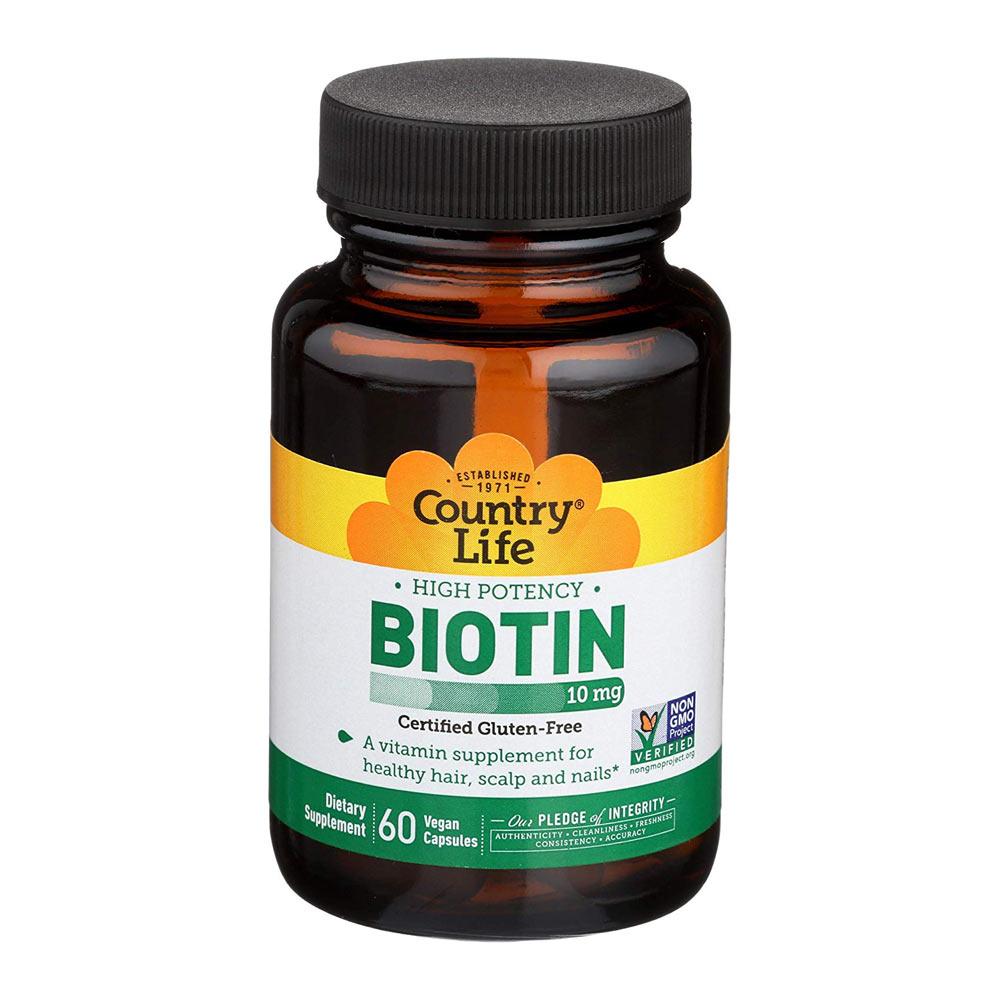 Country Life Biotin 10mg 60 Capsules Vitamins & Minerals Country Life (4356303585345)