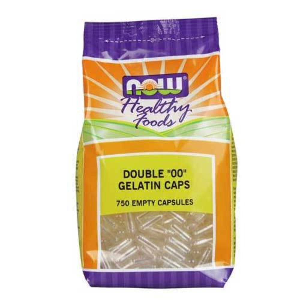 Now Foods Empty Gel Capsules '00' 750 Capsules Other Supplements Now Foods (1059115663403)
