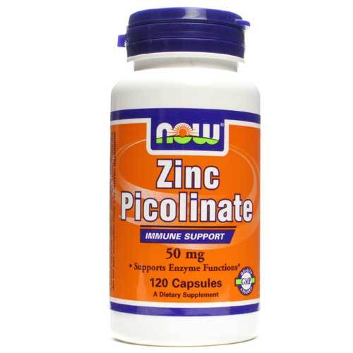 Now Foods Zinc Picolinate 50 Mg 120 Capsules Minerals Now Foods (1059108978731)