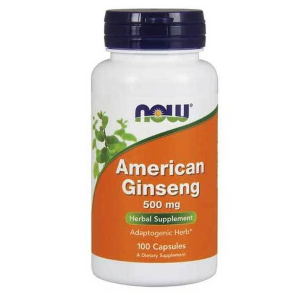 Now Foods American Ginseng 500 Mg 100 Capsules Herbs Now Foods (1059157704747)