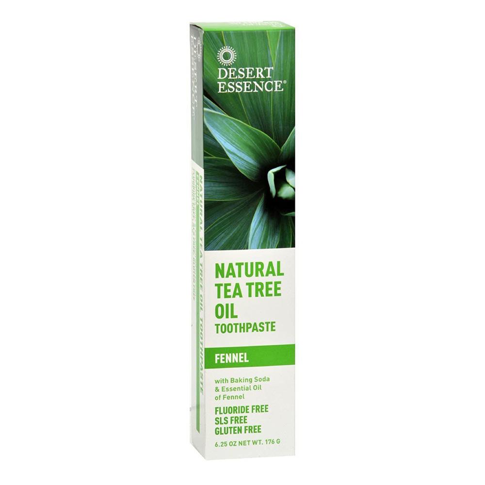 Desert Essence Natural Tea Tree Oil Fennel Toothpaste 7oz Specialty Health Products Desert Essence (1766794821675)
