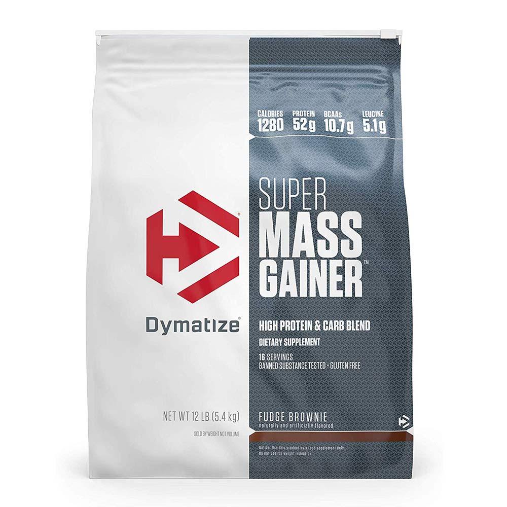 Dymatize Super Mass Gainer 12 Lbs Protein Dymatize Fudge Brownie (1058763604011)