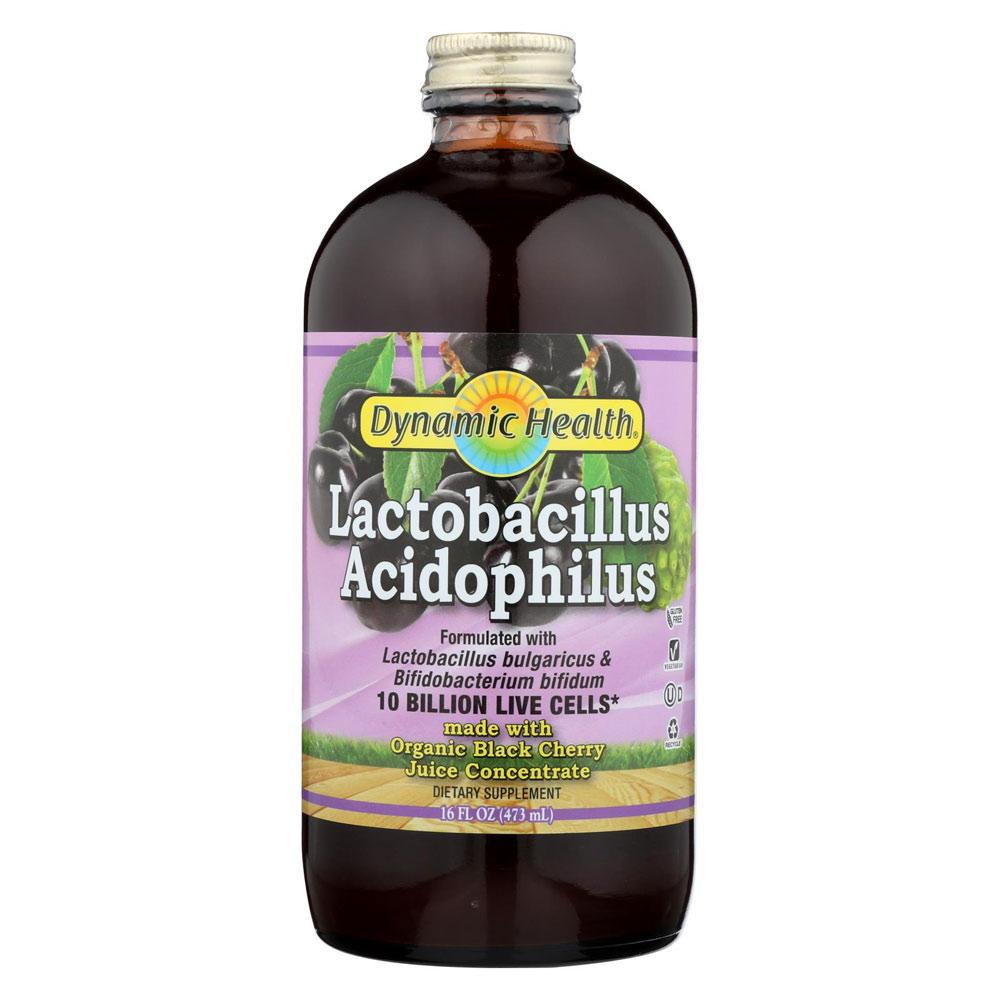 Dynamic Health Lactobacillus Acidophilous Liquid Black Cherry 16oz Foods & - Juices Dynamic Health (1767408336939)