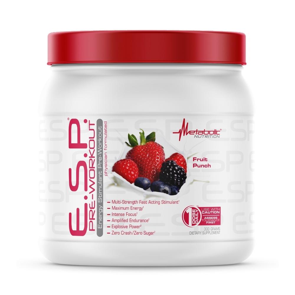 Metabolic Nutrition E.S.P. 300 Grams Pre-workout Metabolic Nutrition Fruit Punch