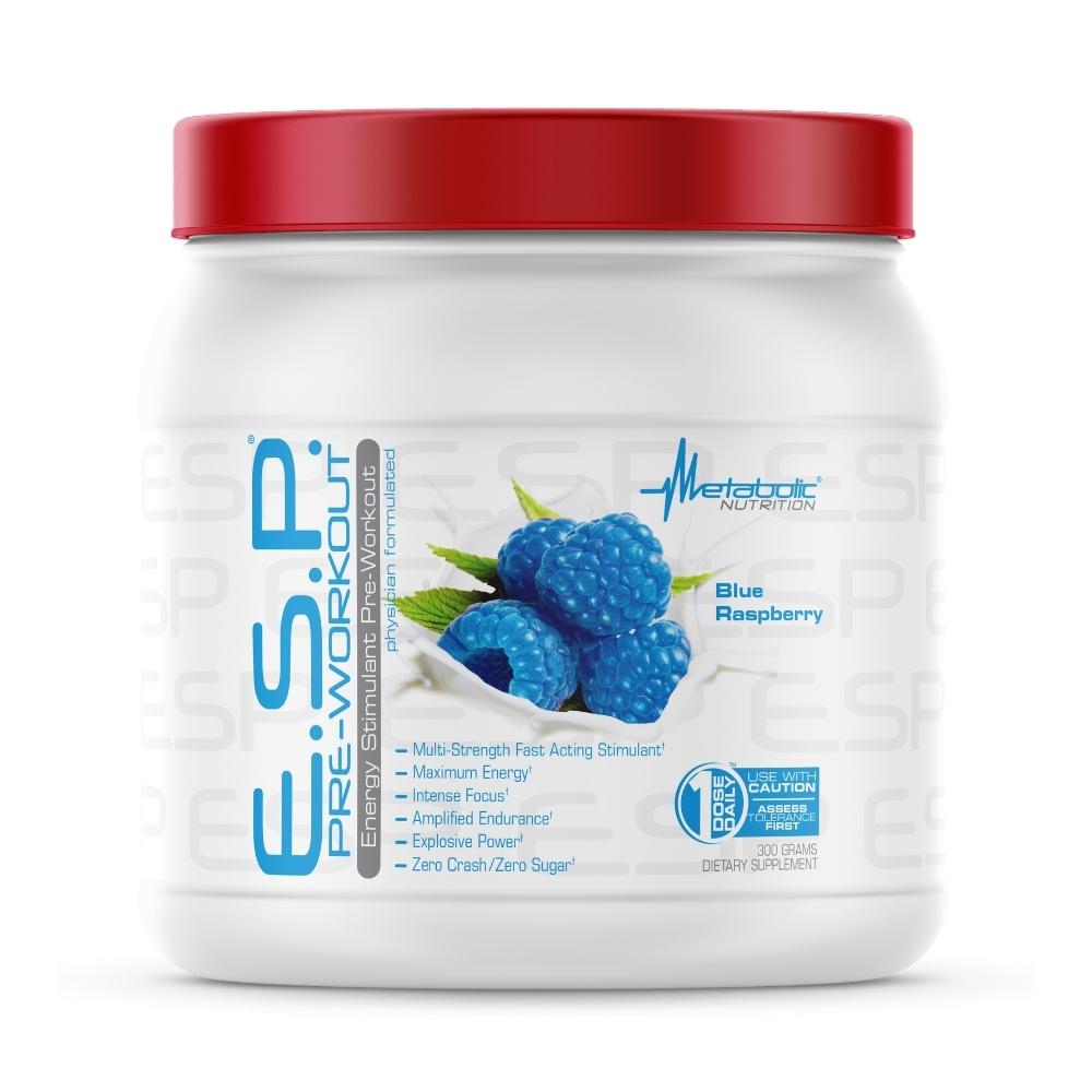 Metabolic Nutrition E.S.P. 300 Grams Pre-workout Metabolic Nutrition Blue Raspberry