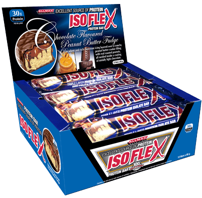 Allmax Nutrition Isoflex Protein Bar 12/Box Allmax Nutrition Chocolate Peanut Butter Fudge (1058737487915)
