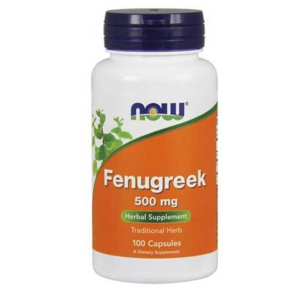 Now Foods Fenugreek 500 Mg 100 Capsules Herbs Now Foods (1059136471083)