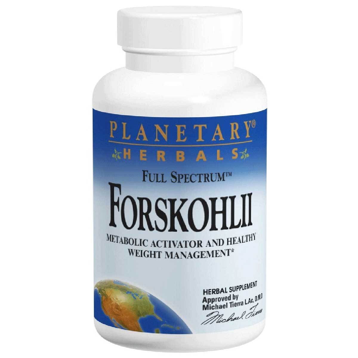 Planetary Herbals Full Spectrum Forskohlii 130mg (20% forskohlin) 30 Capsules Diet/Energy Planetary Herbals (1059049177131)