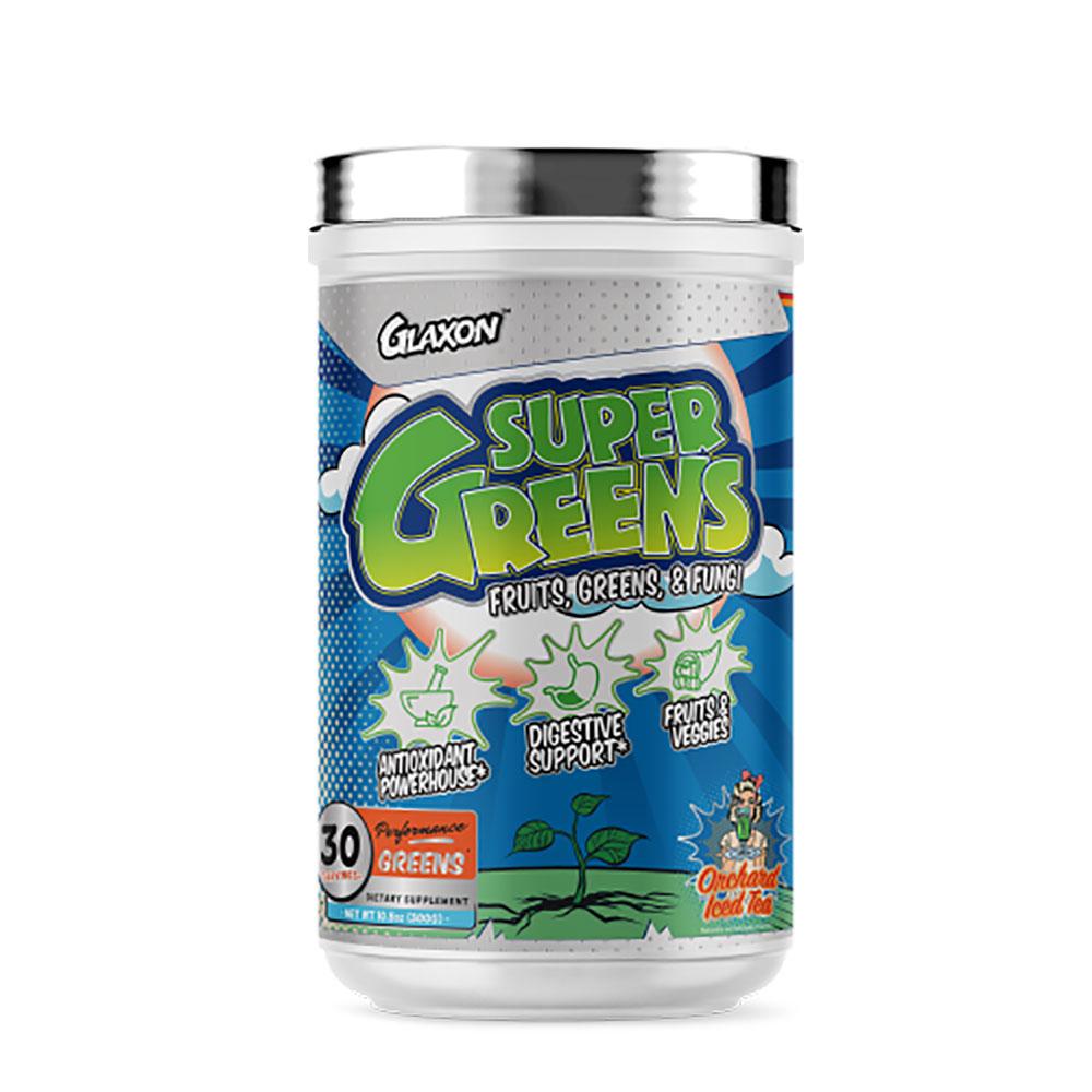 Glaxon Super Greens 30 Servings Meal Replacement Powders Glaxon Orchard Iced Tea (4622989099073)