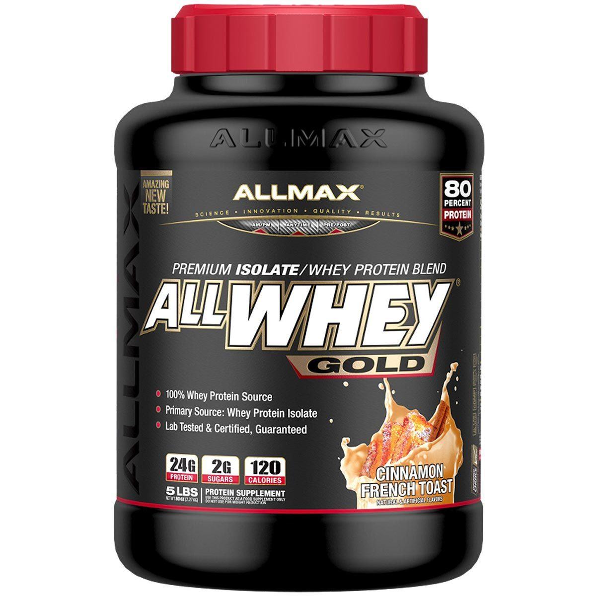 Allmax Nutrition AllWhey Gold 5 Lbs Protein Allmax Nutrition Cinnamon French Toast (1058609791019)