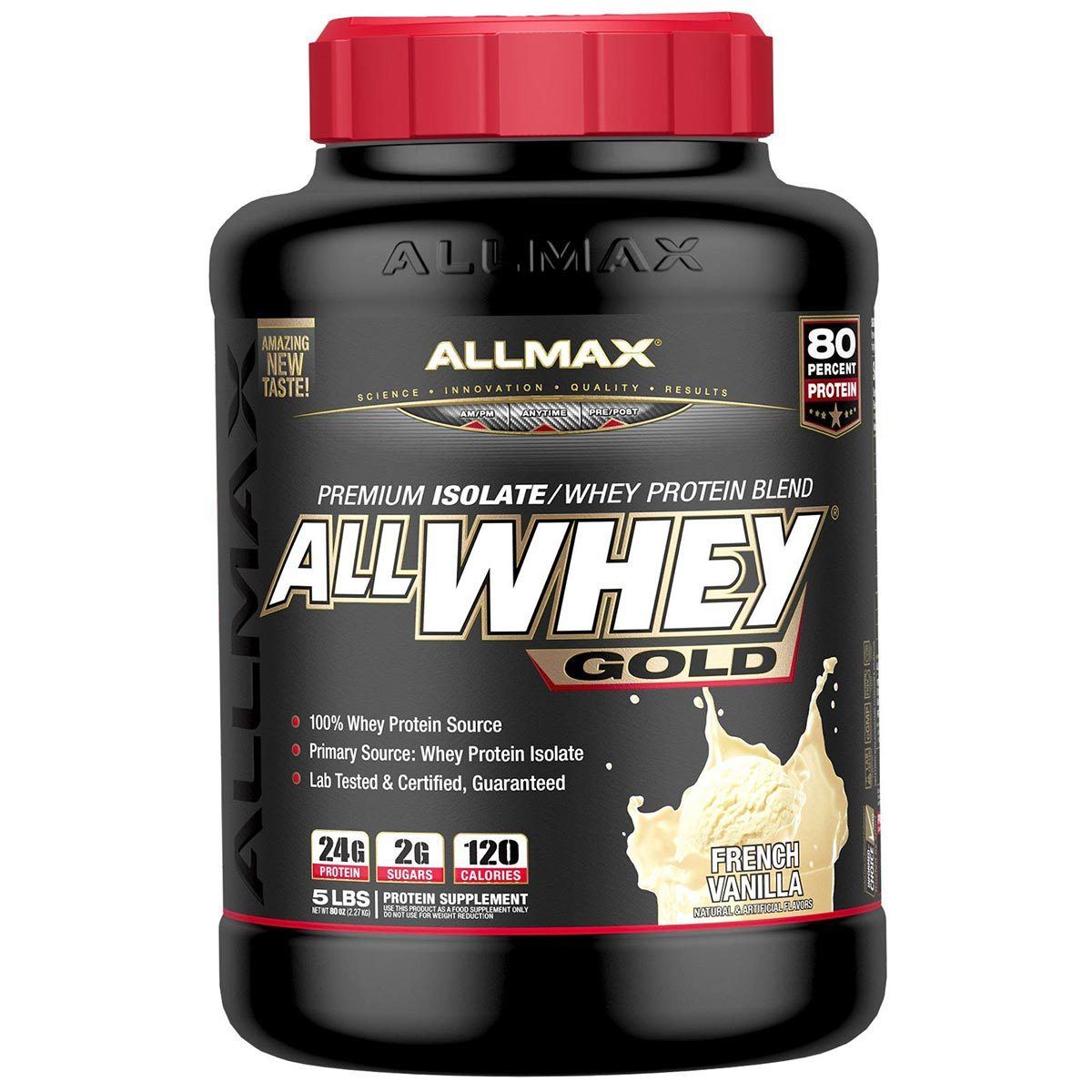 Allmax Nutrition AllWhey Gold 5 Lbs Protein Allmax Nutrition French Vanilla (1058609791019)