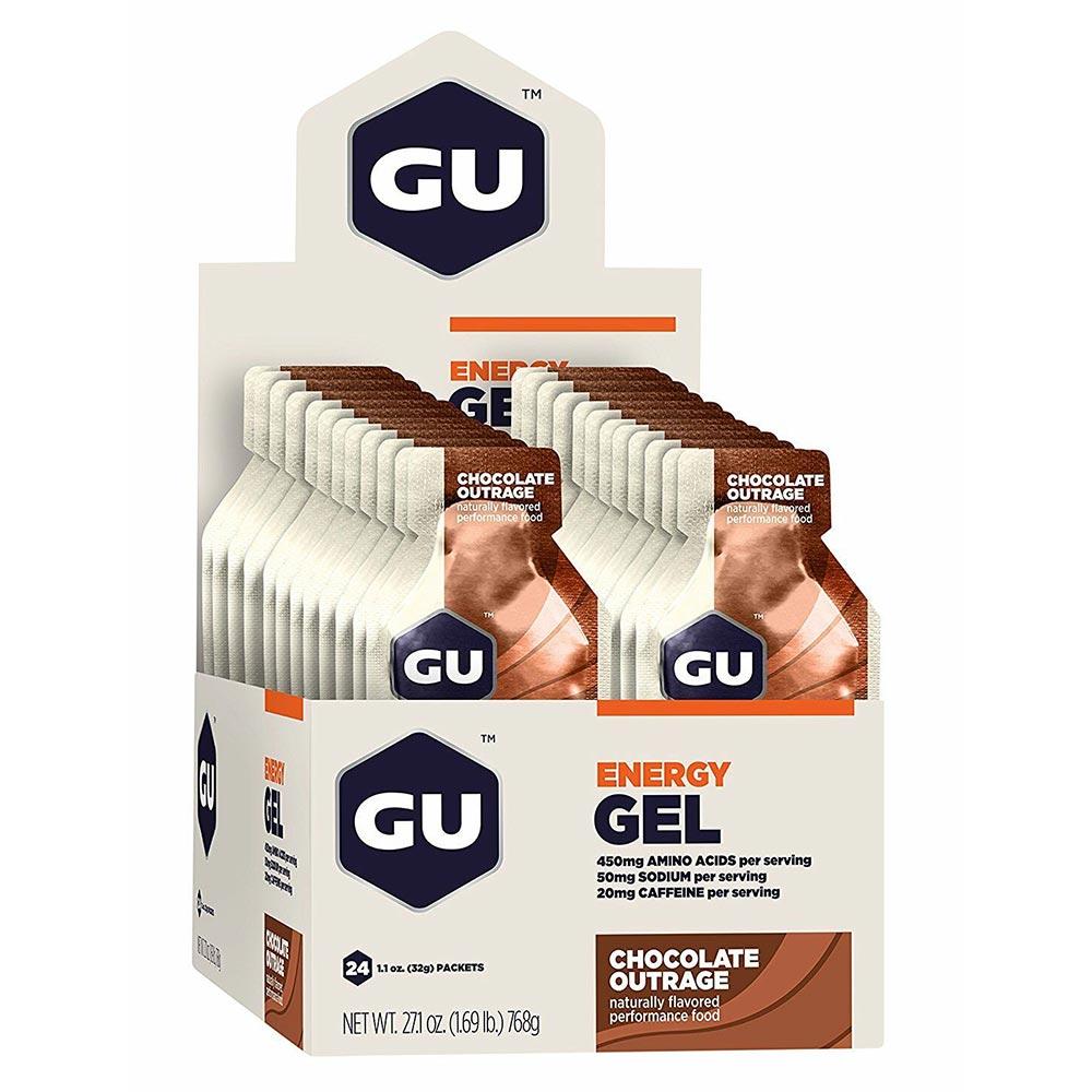 Gu Energy 24/Packets Sports Performance Recovery Gu Energy Chocolate Outrage (4601068716097)