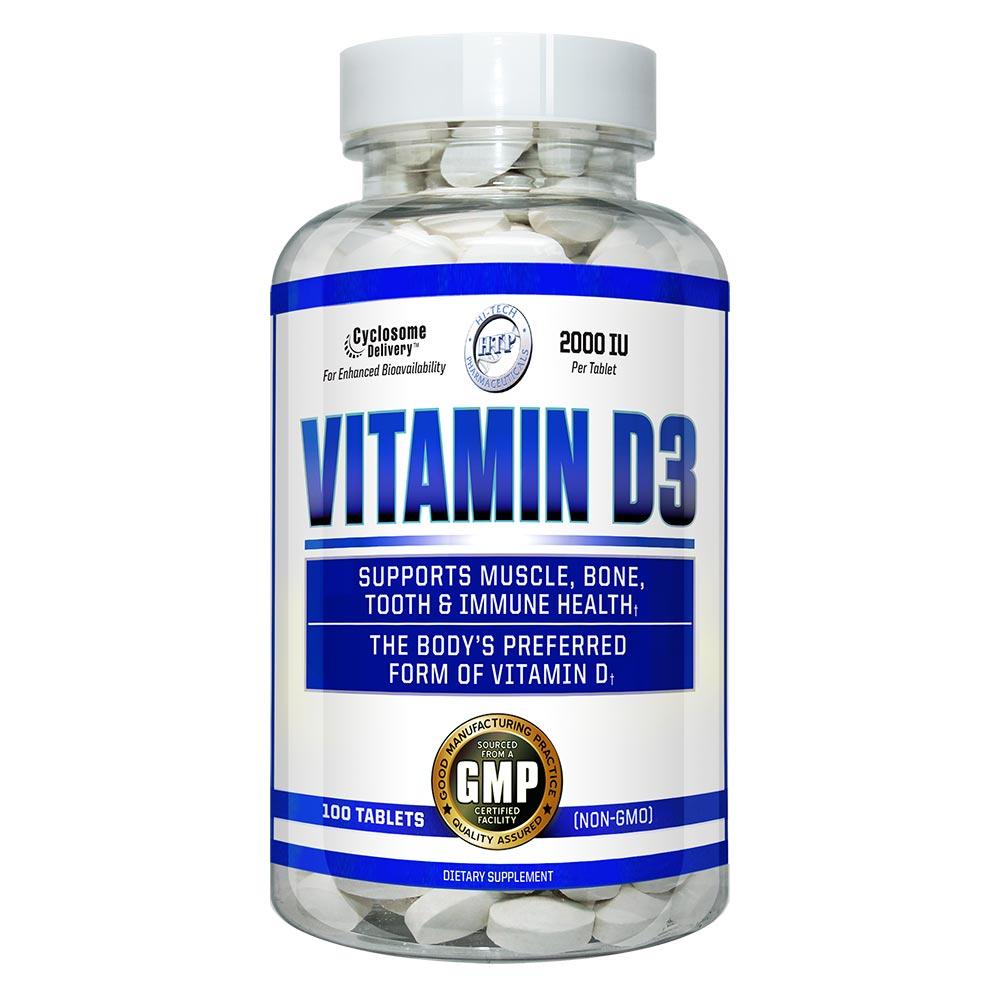 Hi-Tech Pharmaceuticals Vitamin D3 100 Tablets Vitamins & Minerals Hi-Tech Pharmaceuticals (4288356614187)