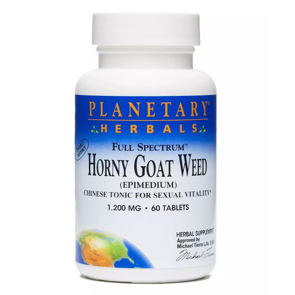 Planetary Herbals Horny Goat Weed 1200mg 60 Tabs Herbs Planetary Herbals (1810105860139)