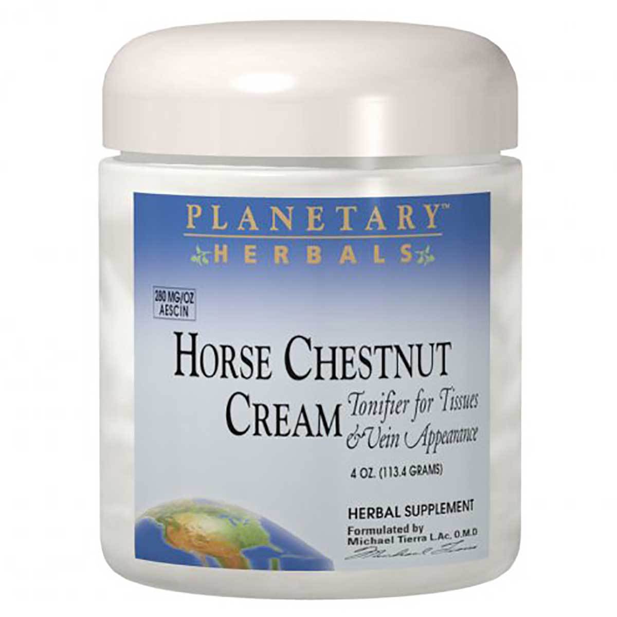 Planetary Herbals Horse Chestnut Cream 4 Oz Personal Care Planetary Herbals (1058728869931)