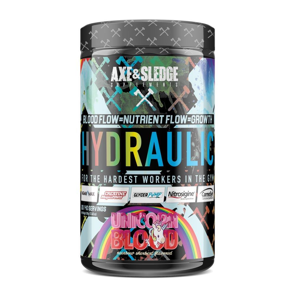 Axe & Sledge Hydraulic Stim-Free Pre-Workout | Pre-Pump Sports Performance Recovery AXE & SLEDGE UNICORN BLOOD (1812332544043)