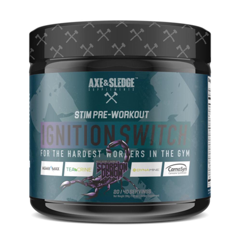 Axe & Sledge Ignition Switch 40 Servings | Stim Pre-Workout Sports Performance Recovery AXE & SLEDGE Scorpion Venom (1812332576811)