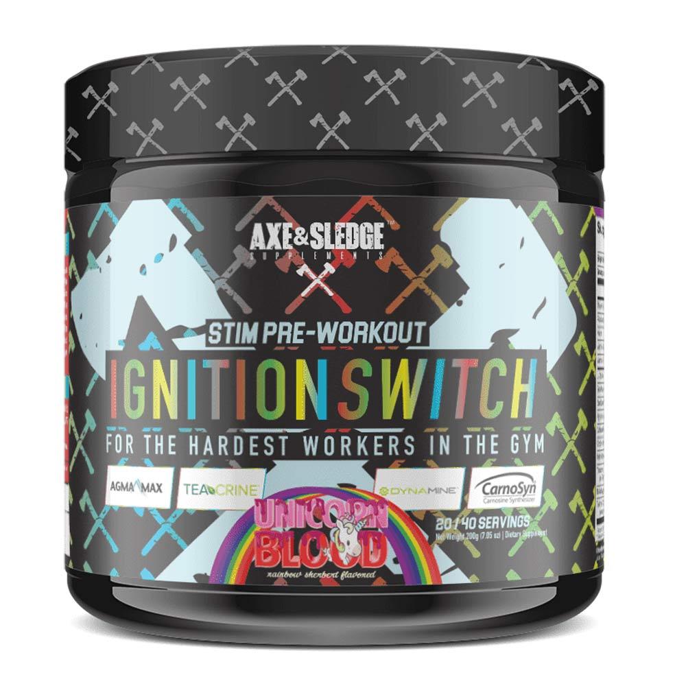 Axe & Sledge Ignition Switch 40 Servings | Stim Pre-Workout Sports Performance Recovery AXE & SLEDGE Unicorn Blood (1812332576811)