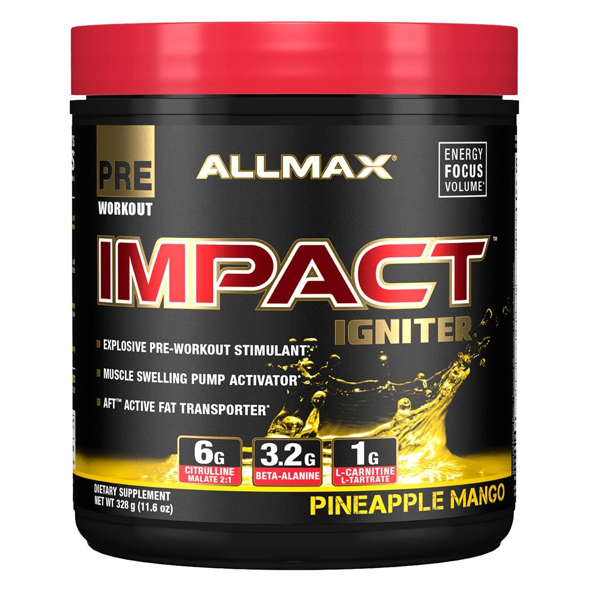 Allmax Nutrition IMPACT Igniter 20 Servings Amino Acids Allmax Nutrition Pineapple Mango (1059295887403)