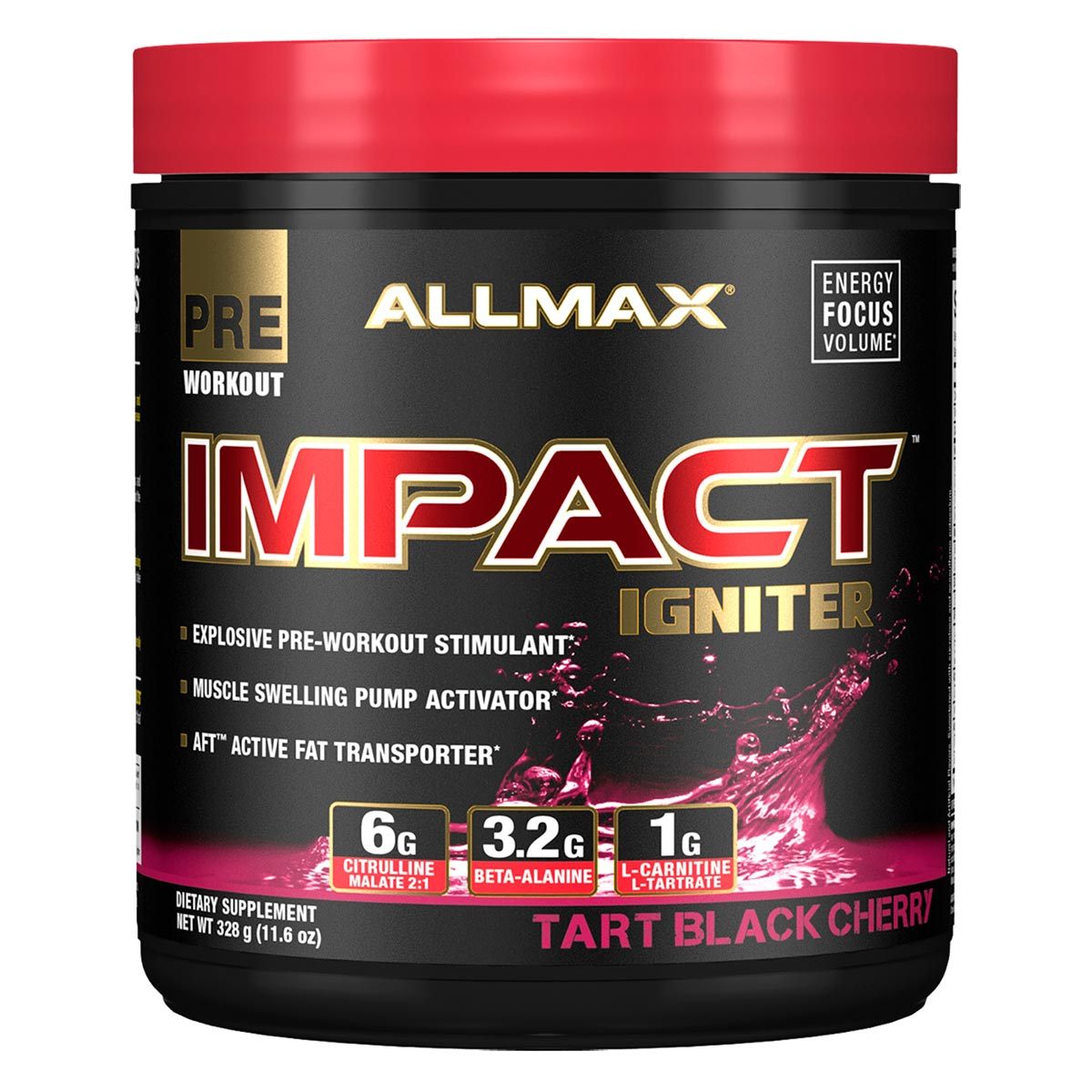 Allmax Nutrition IMPACT Igniter 20 Servings Amino Acids Allmax Nutrition Tart Cherry (1059295887403)