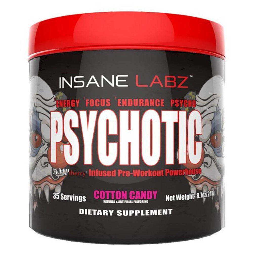 Insane Labz Psychotic 35 Servings Sports Performance Recovery Insane Labz Cotton Candy (1712150773803)
