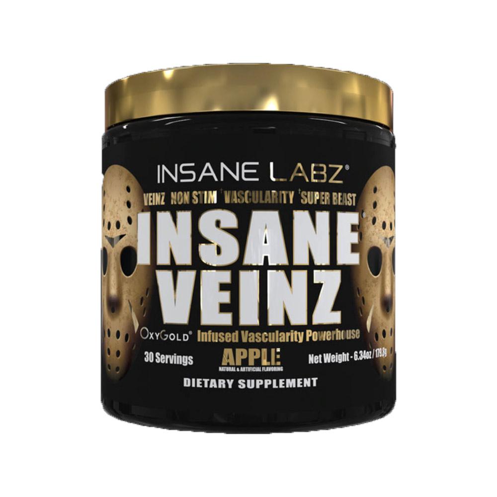 Insane Labz Insane Veinz Gold 30 Servings Nitric Oxide Insane Labz Grape (4349352050753)