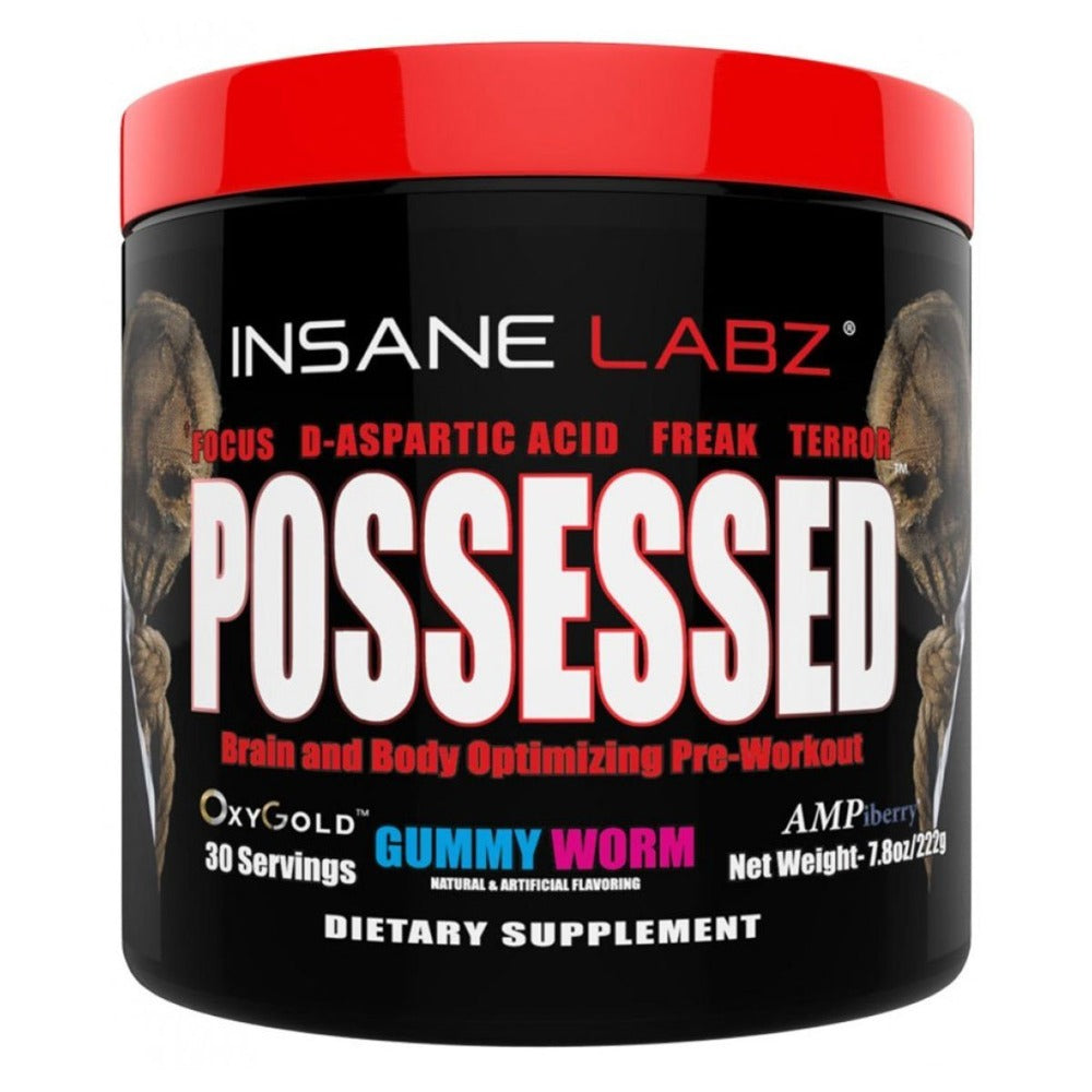 Insane Labz Possessed 30 Servings Sports Performance Recovery Insane Labz Gummy Worm (1712153952299)