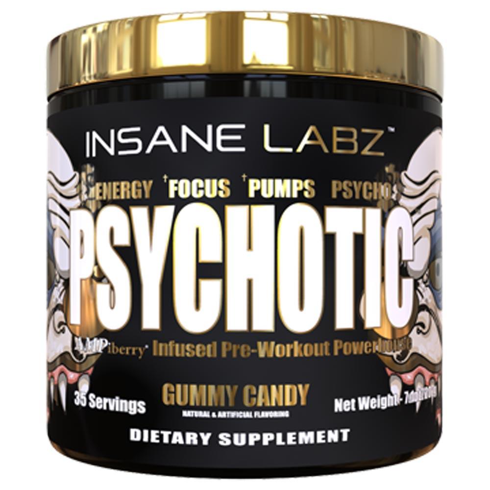 Insane Labz Psychotic Gold 35 Servings Sports Performance Recovery Insane Labz Gummy Candy (1712150806571)