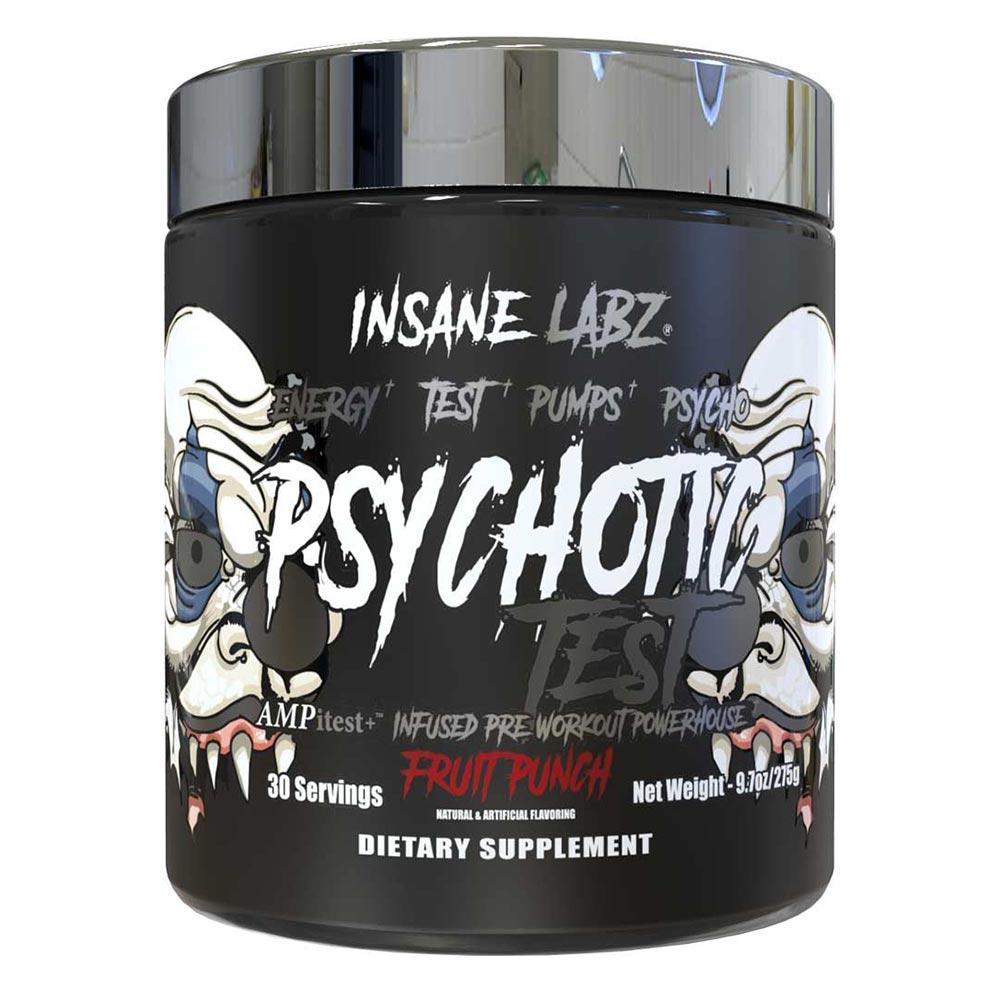 Insane Psychotic Test 30/sv Pre-Workouts Insane Labz Fruit Punch