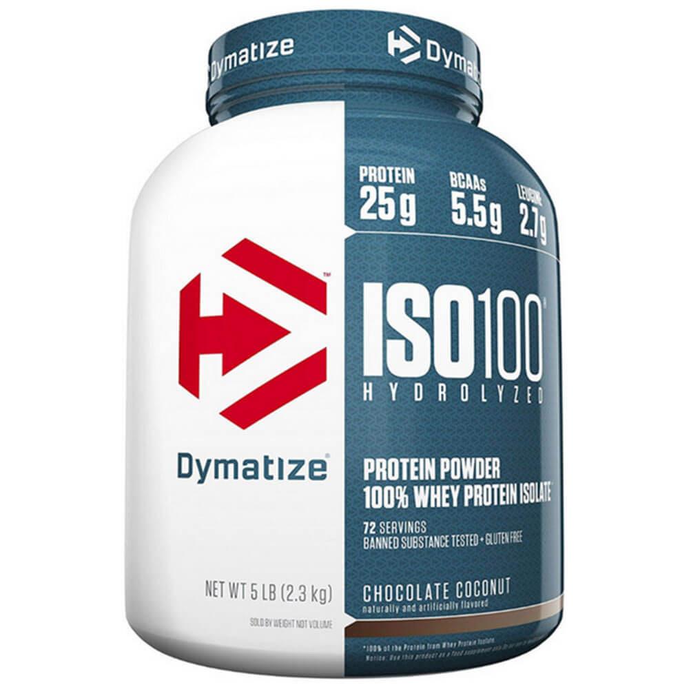 Dymatize ISO 100 Hydrolyzed Whey 5 lbs Protein Dymatize Chocolate Coconut (1058763833387)
