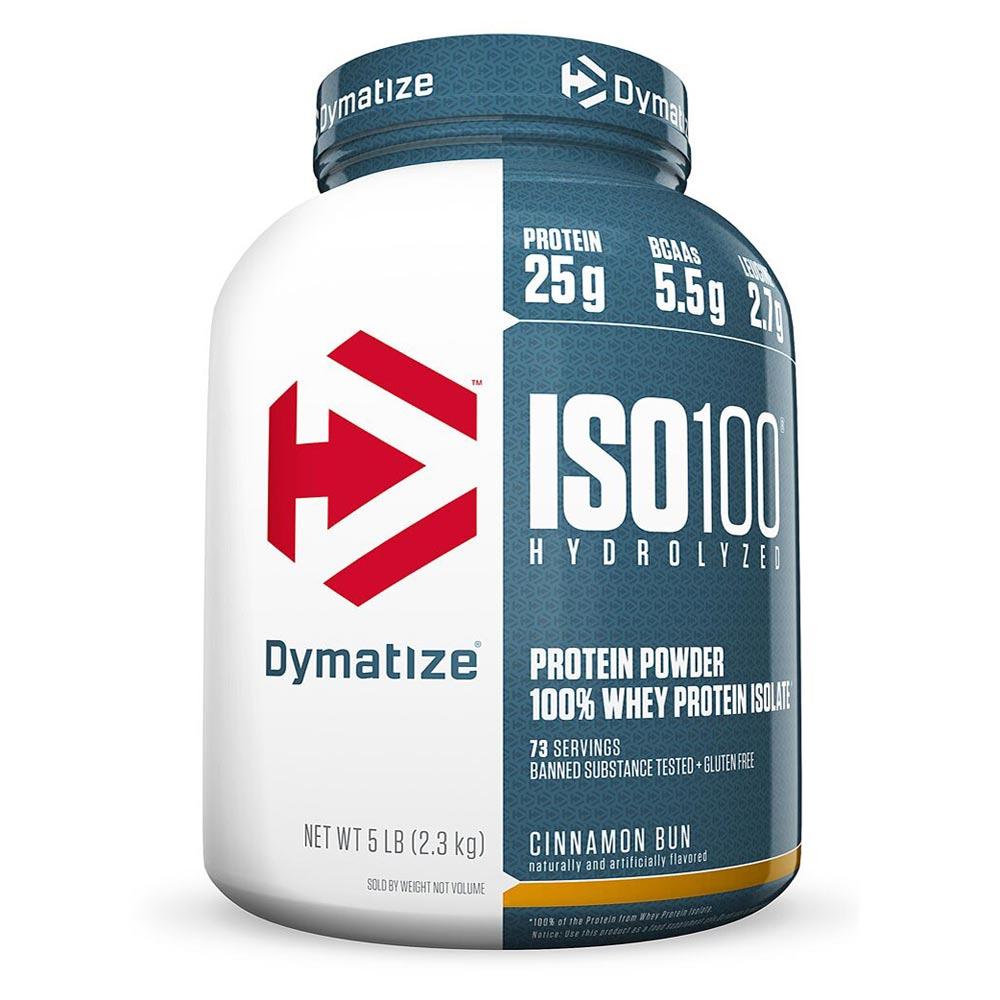 Dymatize ISO 100 Hydrolyzed Whey 5 lbs Protein Dymatize Cinnamon Bun (1058763833387)