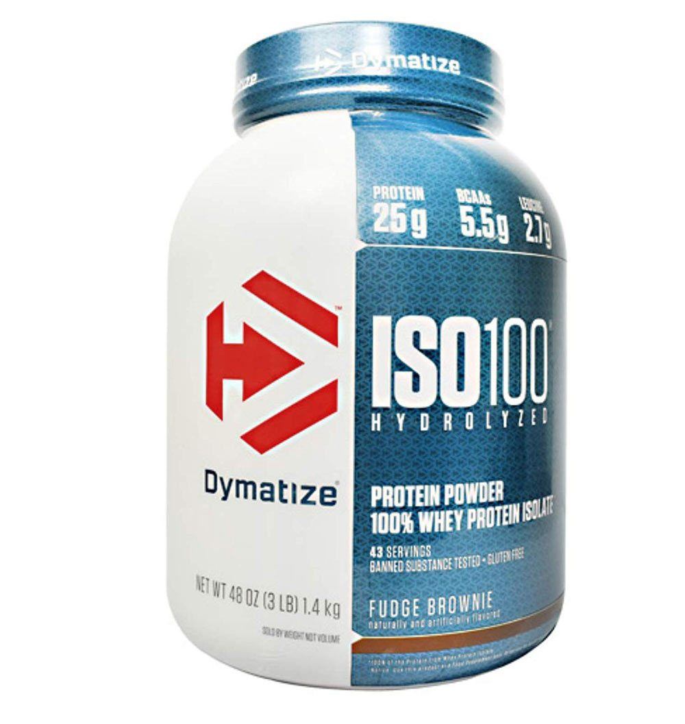 Dymatize ISO 100 Hydrolyzed Whey 5 lbs Protein Dymatize Fudge Brownie (1058763833387)
