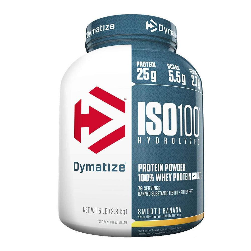Dymatize ISO 100 Hydrolyzed Whey 5 lbs Protein Dymatize Smooth Banana (1058763833387)