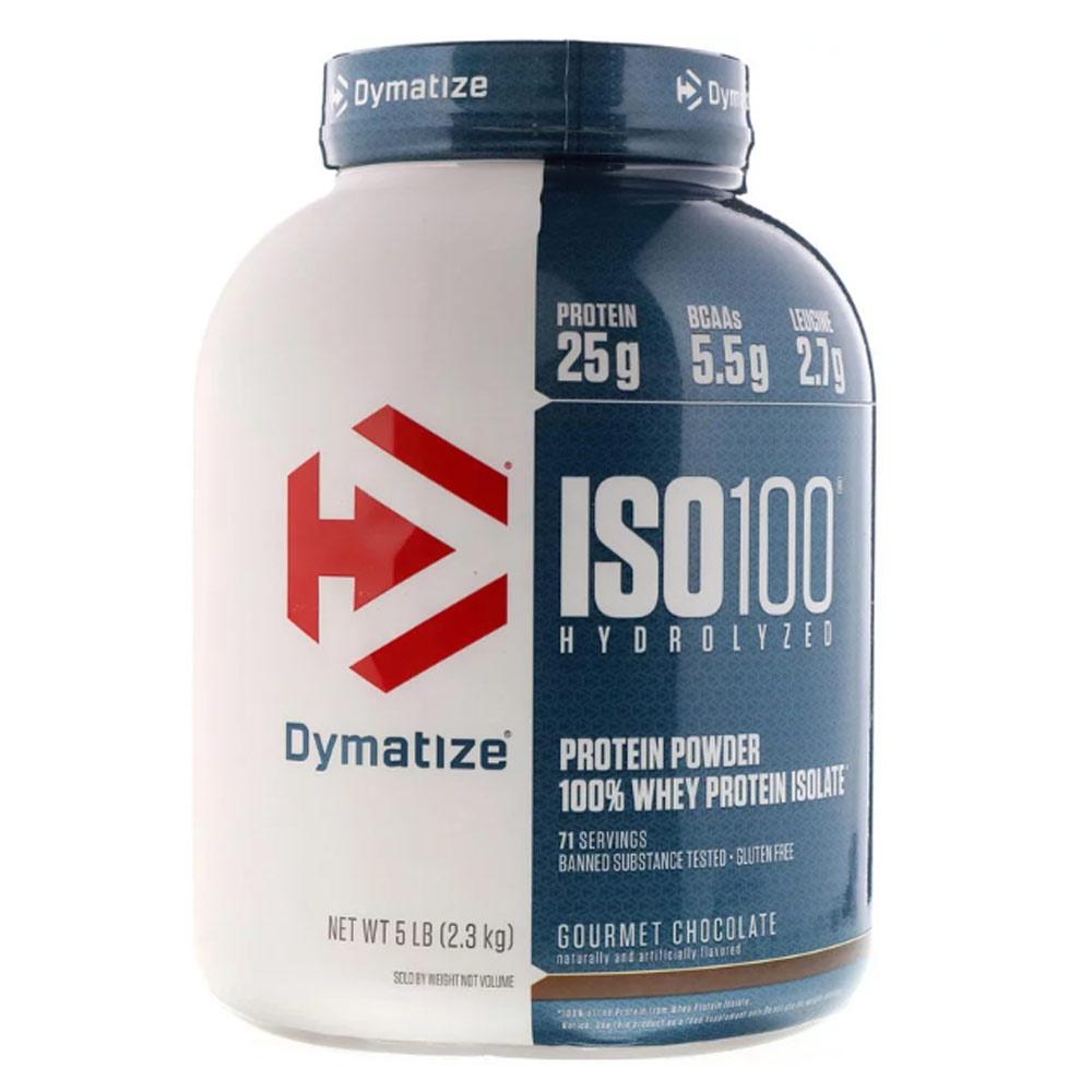 Dymatize ISO 100 Hydrolyzed Whey 5 lbs Protein Dymatize Gourmet Chocolate (1058763833387)